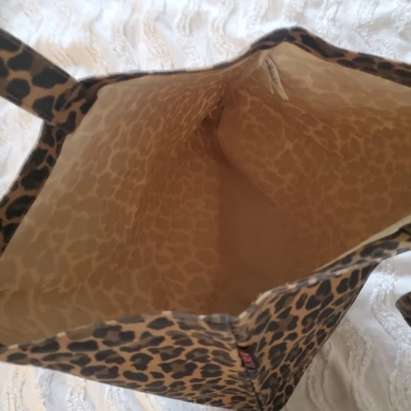 J Crew Canvas Leopard Tote - Picture 4 of 4